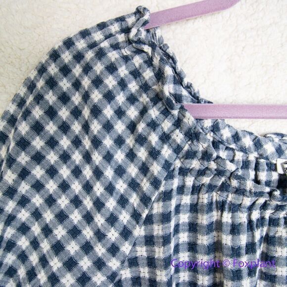 New! Madewell Sophia Top in Textured Windowpane,‎ size S - Picture 8 of 16